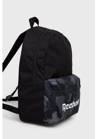 Reebok Plecak H36575 kolor czarny duży z nadrukiem. Kolor: czarny. Materiał: poliester. Wzór: nadruk #5