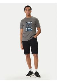 Hugo - HUGO Szorty jeansowe 50556154 Czarny Tapered Fit. Kolor: czarny. Materiał: bawełna #2