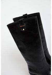 Twinset Milano - Kozaki damskie skórzane TWINSET. Materiał: skóra #3