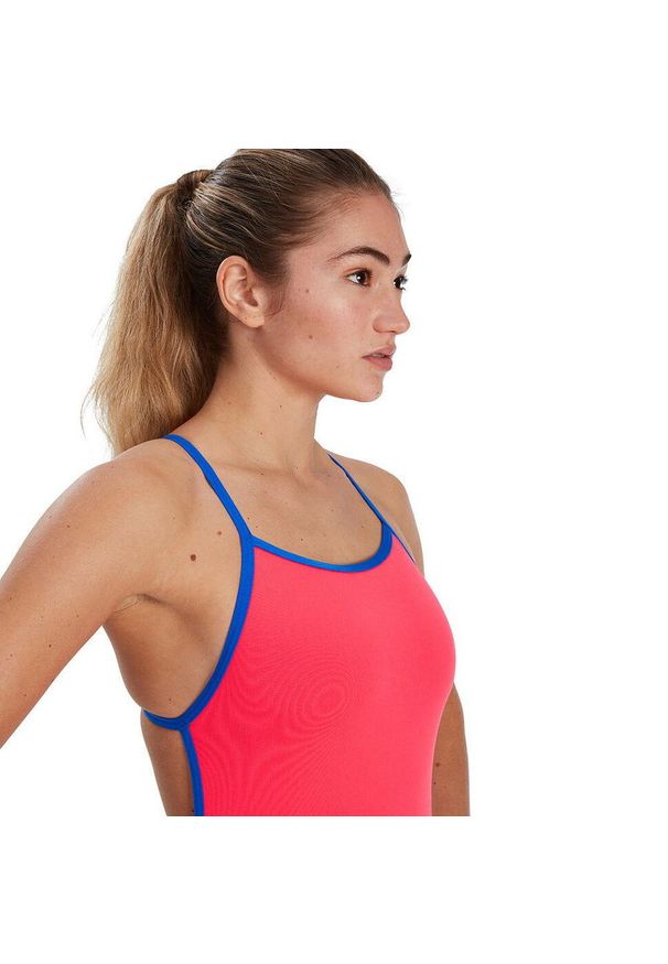 Strój pływacki Speedo Solid V-Back. Kolor: różowy