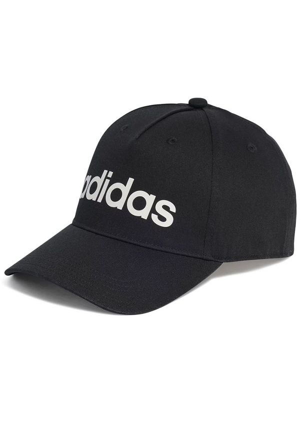 Adidas - Czapka adidas Daily Cap HT6356 - czarna. Kolor: czarny. Materiał: tkanina, bawełna. Sezon: lato. Styl: casual, klasyczny