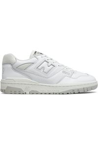 Buty unisex New Balance BB550PB1 – białe. Kolor: biały. Materiał: skóra, syntetyk, materiał, guma. Szerokość cholewki: normalna. Sport: koszykówka #1