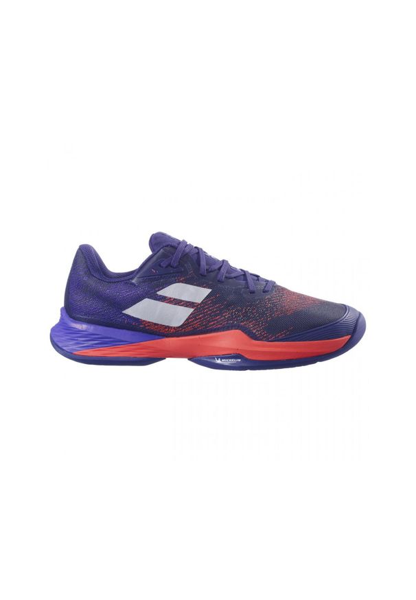 Buty tenisowe męskie Babolat Jet Mach 3 AC blue ribbon 45. Kolor: niebieski, czerwony, wielokolorowy. Sport: tenis