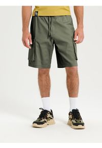 Sinsay - Szorty - khaki. Kolor: brązowy