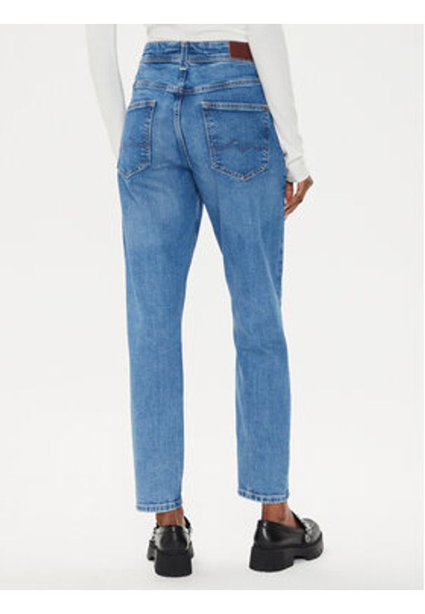 Pepe Jeans Jeansy Violet PL204176 Niebieski Mom Fit. Kolor: niebieski