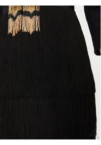Elisabetta Franchi Sukienka koktajlowa AB-501-37E2-V780 Czarny Regular Fit. Kolor: czarny. Materiał: syntetyk. Styl: wizytowy