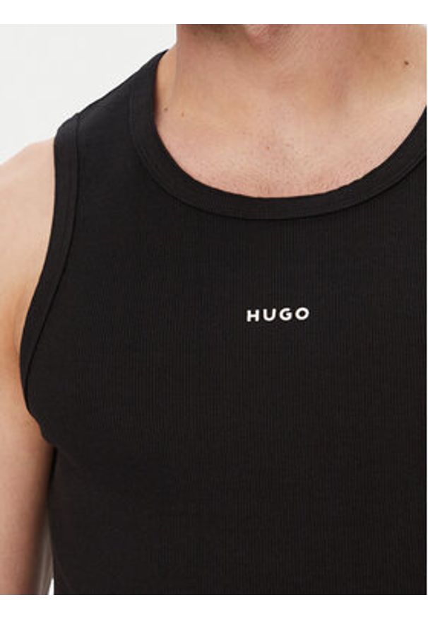 Hugo - HUGO Tank top Dapota 50563744 Czarny Slim Fit. Kolor: czarny. Materiał: bawełna