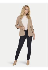 only - ONLY Marynarka Marsa 15308084 Beżowy Loose Fit. Kolor: beżowy. Materiał: syntetyk, wiskoza #3