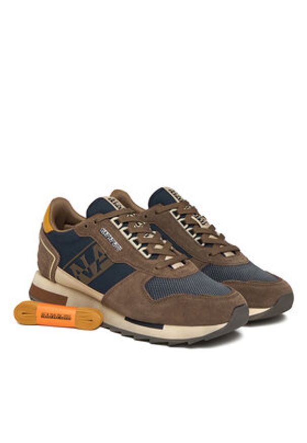 Napapijri Sneakersy Virtus NP0A88XU Brązowy. Kolor: brązowy. Materiał: skóra, zamsz