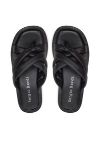 Sergio Bardi Japonki DELL-CHV-AC-01SB Czarny. Kolor: czarny. Materiał: skóra #1