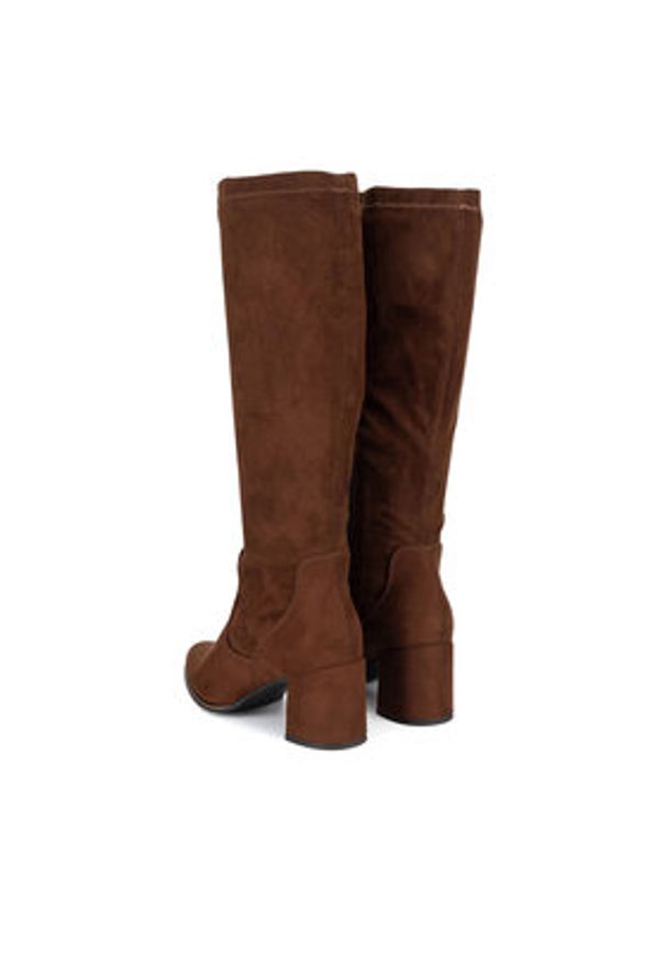 Jenny Fairy Kozaki WFA3135-1 Brązowy. Kolor: brązowy. Materiał: materiał