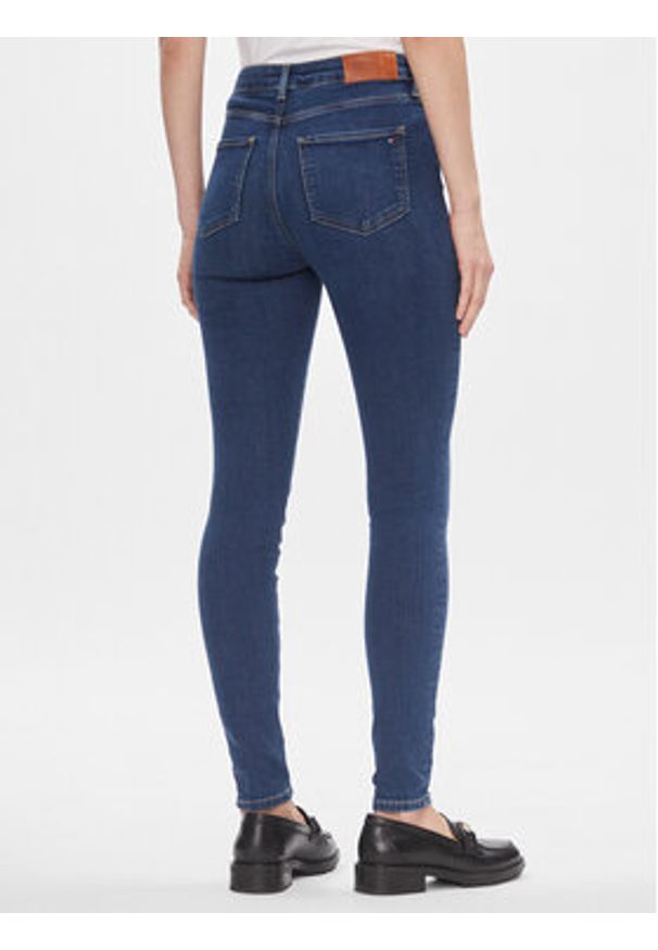 TOMMY HILFIGER - Tommy Hilfiger Jeansy Harlem WW0WW40647 Granatowy Skinny Fit. Kolor: niebieski