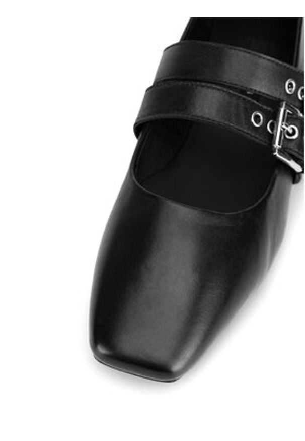 Gino Rossi Baleriny ALIYA- 116930 Czarny. Kolor: czarny. Materiał: skóra