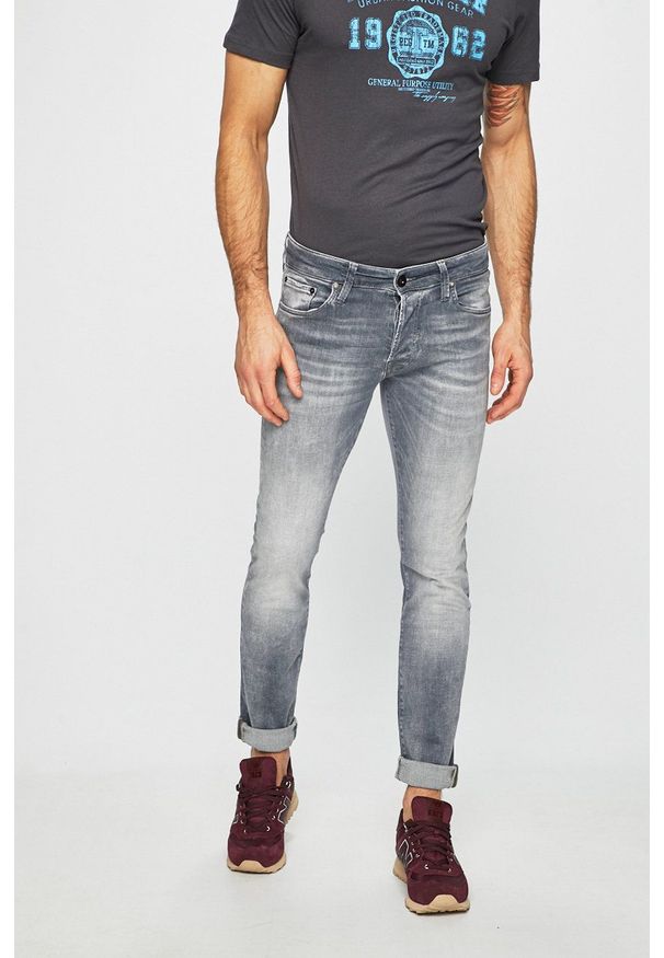 Jack & Jones - Jeansy Glenn. Kolor: szary