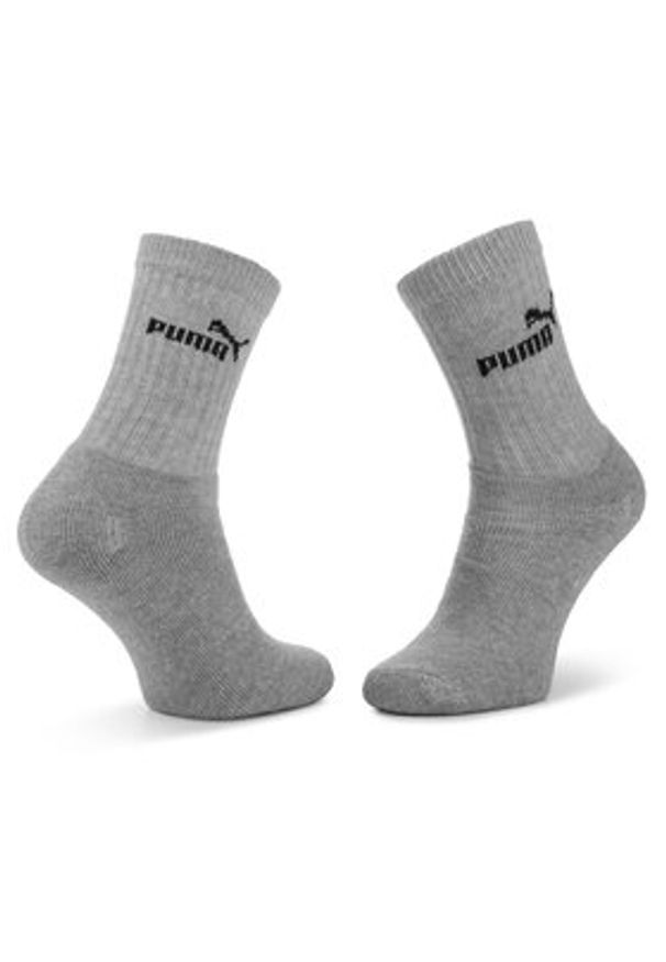 Puma Zestaw 3 par wysokich skarpet damskich 90712903 r. 35/38 Szary. Kolor: szary. Materiał: materiał