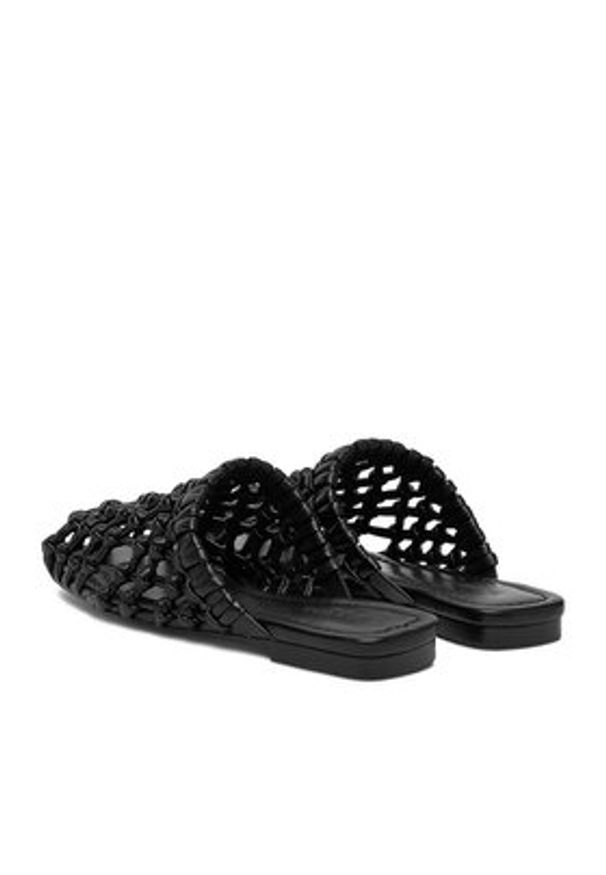 Badura Klapki EO-AMANDA-LT243-12 Czarny. Kolor: czarny. Materiał: skóra