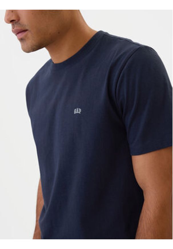 GAP - Gap T-Shirt 502022-03 Granatowy Regular Fit. Kolor: niebieski. Materiał: bawełna