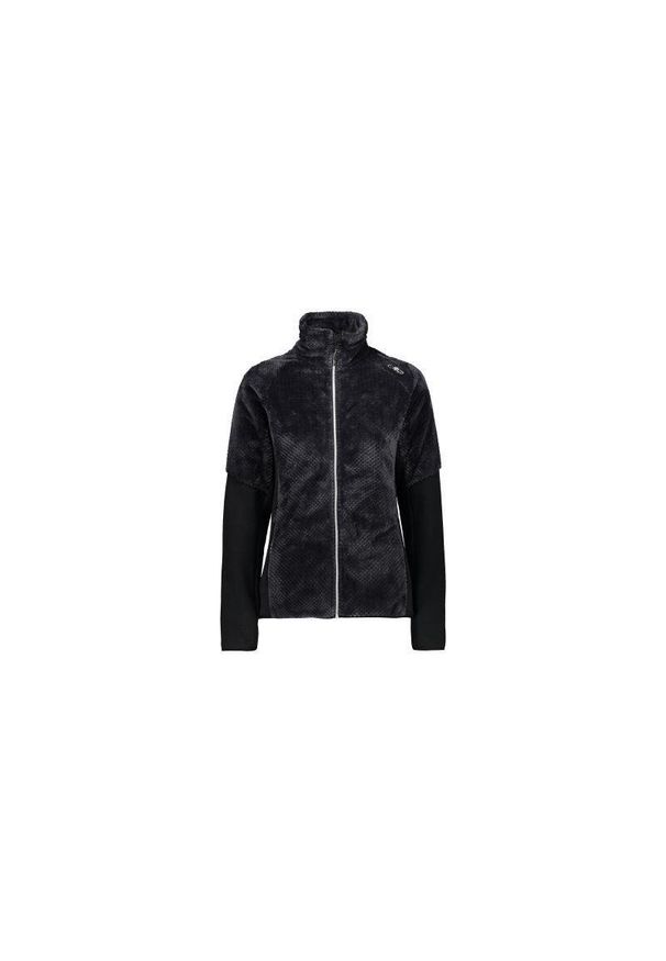 Polar damski CMP Carmela Jacket. Kolor: czarny. Materiał: polar