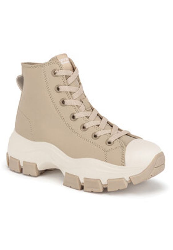 Sprandi Sneakersy WP40-22344Y Beżowy. Kolor: beżowy. Materiał: skóra