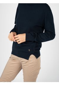 Trussardi Jeans Sweter | 56M001390 | Kobieta | Granatowy. Okazja: na co dzień. Typ kołnierza: golf. Kolor: niebieski. Materiał: wiskoza, nylon. Długość rękawa: długi rękaw. Długość: długie. Styl: casual #6