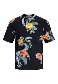 Jack & Jones - Jack&Jones T-Shirt Flores 12227780 Czarny Relaxed Fit. Kolor: czarny. Materiał: bawełna #6
