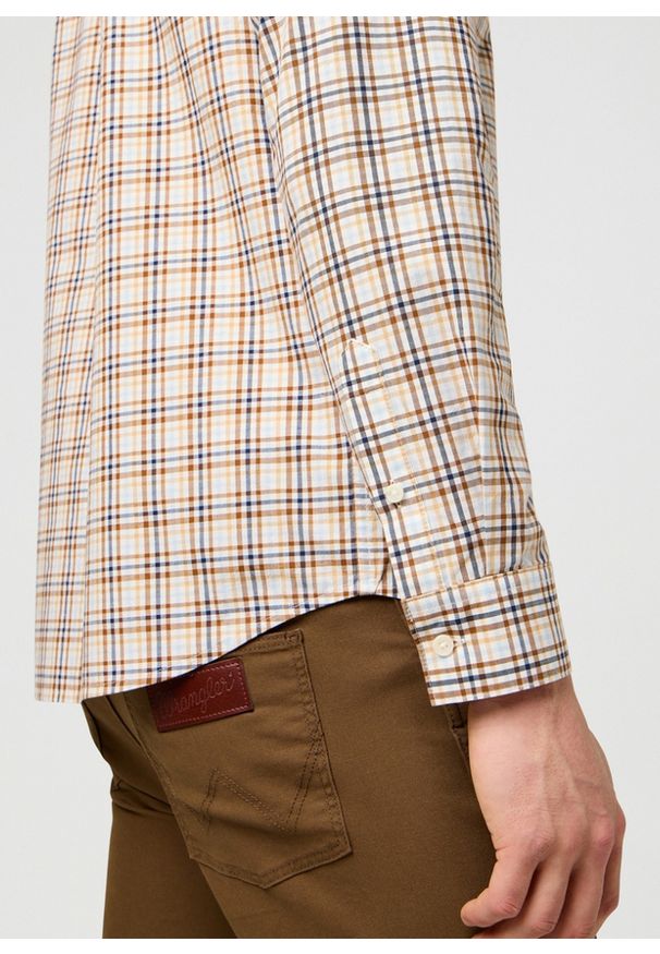 Wrangler - MESKA KOSZULA WRANGLER 1 PKT POPLIN SHIRT WHITE 112371402