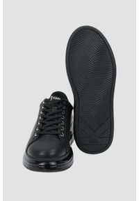 Karl Lagerfeld - KARL LAGERFELD Czarne męskie sneakersy skórzane Kapri Kushion NFT. Okazja: na co dzień. Kolor: czarny. Materiał: skóra #3