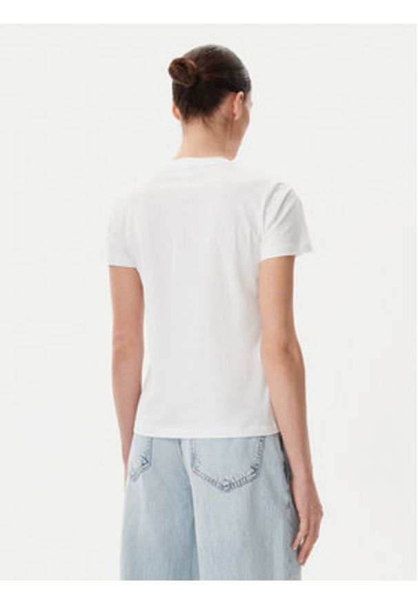 Pinko - PINKO T-Shirt Quentin 100535 A2G7 Biały Regular Fit. Kolor: biały. Materiał: bawełna