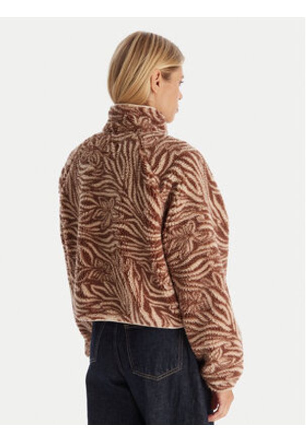 Roxy Polar Blury Cloud 236ERJPF03 Brązowy Regular Fit. Kolor: brązowy. Materiał: syntetyk