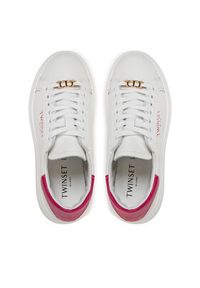 TwinSet - TWINSET Sneakersy 241TCP050 Biały. Kolor: biały. Materiał: skóra #4