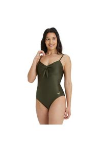 Strój kąpielowy damski jednoczęściowy Arena Glitter Balconette. Kolor: czarny #1