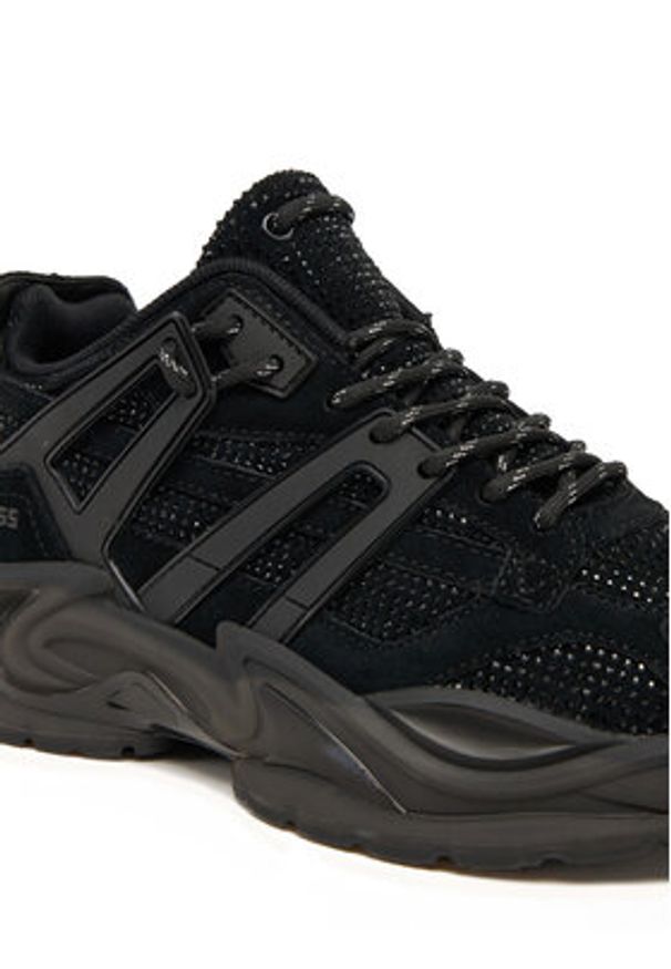Guess Sneakersy FLPBLL SUE12 Czarny. Kolor: czarny. Materiał: skóra, zamsz