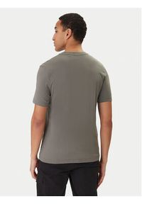 BOSS T-Shirt Plain 50556023 Szary Regular Fit. Kolor: szary. Materiał: bawełna #4