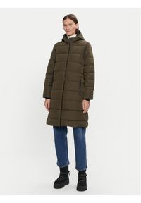 Whistler Płaszcz zimowy Amaret W Long Puffer W234603 Zielony Regular Fit. Kolor: zielony. Materiał: syntetyk. Sezon: zima