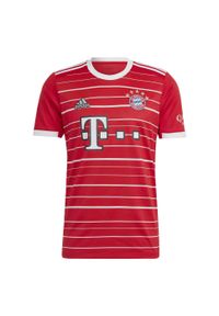 Koszulka do piłki nożnej męska Adidas FC Bayern 22/23 Home Jersey. Kolor: czerwony. Materiał: jersey