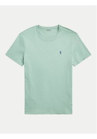 Polo Ralph Lauren T-Shirt 710671438375 Zielony Custom Slim Fit. Typ kołnierza: polo. Kolor: zielony. Materiał: bawełna #4