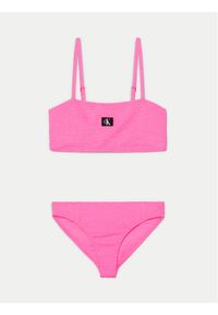 Calvin Klein Swimwear Strój kąpielowy KY0KY00080 Różowy. Kolor: różowy. Materiał: syntetyk