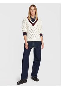 Pepe Jeans Sweter Bellamy PL701889 Écru Relaxed Fit. Materiał: syntetyk #3