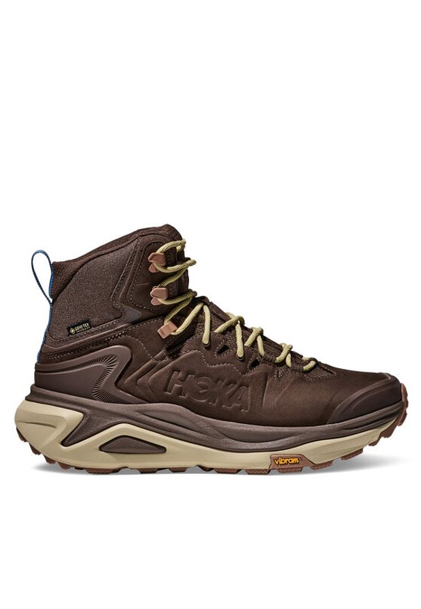 HOKA - Hoka Trekkingi Kaha 3 Gore-Tex 1162530 Brązowy. Kolor: brązowy. Materiał: zamsz, skóra. Technologia: Gore-Tex. Sport: turystyka piesza