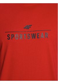 4f - 4F T-Shirt 4FSS23TTSHM539 Czerwony Regular Fit. Kolor: czerwony. Materiał: bawełna #7