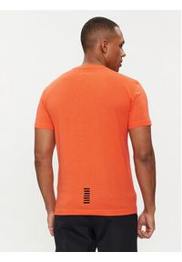 EA7 Emporio Armani T-Shirt 8NPT51 PJM9Z 1661 Pomarańczowy Regular Fit. Kolor: pomarańczowy. Materiał: bawełna #2