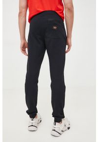 PAUL & SHARK - Paul&Shark spodnie dresowe bawełniane męskie kolor czarny z nadrukiem. Kolor: czarny. Materiał: dresówka, bawełna. Wzór: nadruk