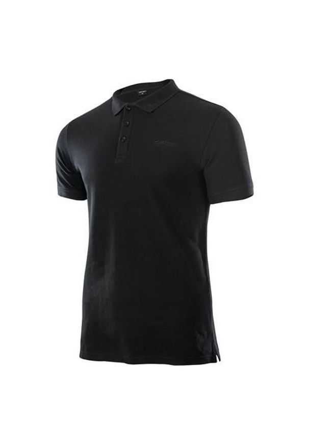 Hi-tec - Koszulka sportowa męska Hi-Tec Romso. Typ kołnierza: polo. Kolor: czarny. Styl: sportowy