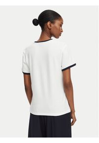 TOMMY HILFIGER - Tommy Hilfiger T-Shirt Th Roundal WW0WW50032 Biały Regular Fit. Kolor: biały. Materiał: bawełna #4