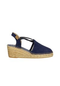 Sandały Toni Pons Tremp Mari Navy 204006, Granatowy, Skóra naturalna - 39. Nosek buta: okrągły. Zapięcie: pasek. Kolor: niebieski. Materiał: skóra. Wzór: paski. Sezon: lato. Styl: wakacyjny #1