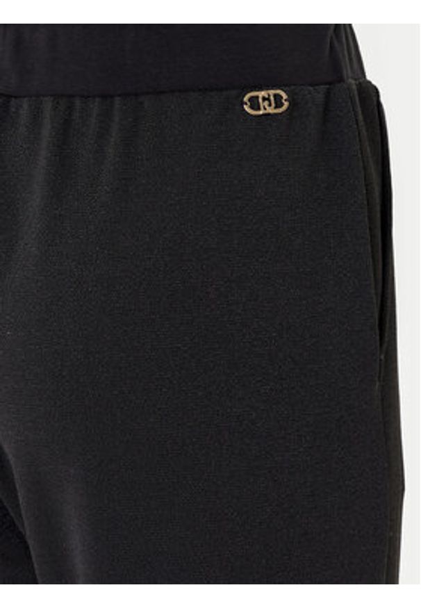 Liu Jo Sport Spodnie materiałowe TF5284 J4747 Czarny Regular Fit. Kolor: czarny. Materiał: syntetyk. Styl: sportowy