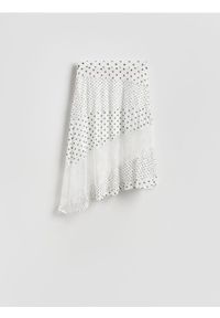 Reserved - Spódnica w grochy - wielobarwny. Materiał: dzianina. Wzór: grochy #1