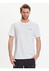 columbia - Columbia T-Shirt Basic Logo 1680053 Biały Regular Fit. Kolor: biały. Materiał: bawełna #1