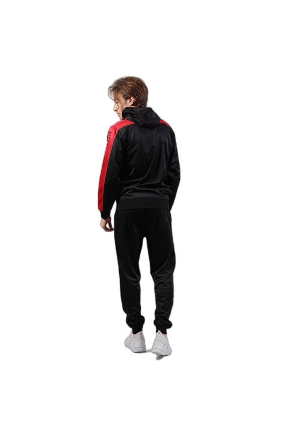 Givova Roma – Dres z kapturem z polarfleece, rozmiar M. Kolor: czerwony, czarny, wielokolorowy. Materiał: dresówka. Sport: fitness, piłka nożna
