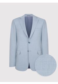 Pako Lorente - PAKO LORENTE - Jasnoniebieska marynarka garniturowa. Kolor: niebieski. Materiał: poliester, wiskoza. Wzór: gładki. Styl: młodzieżowy #1